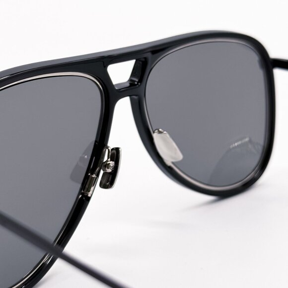 NEW SAINT LAURENT CLASSIC 11 RIM 002 AVIATOR UNISEX BLACK SUNGLASSES main image 4